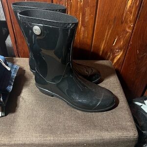 UGG Black Rain Boots size 11